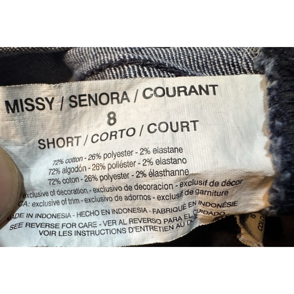 Gloria Vanderbilt Jeans Women's Size 8 Short (30x27) Stretch Denim Blue Mid Rise - Picture 8 of 8